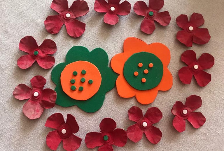 A flower for our elders Our volunteers create a garden of solidarity