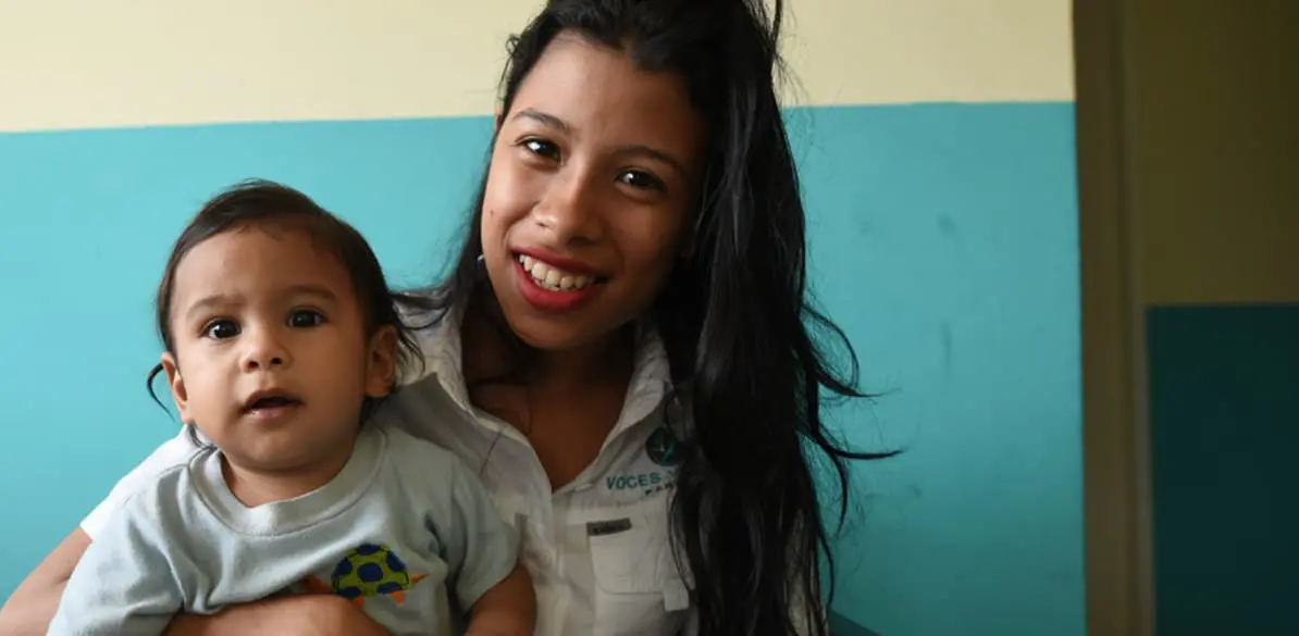 Thanks to Voces Vitales 98 teenage mothers and 98 babies are rebuilding their lives