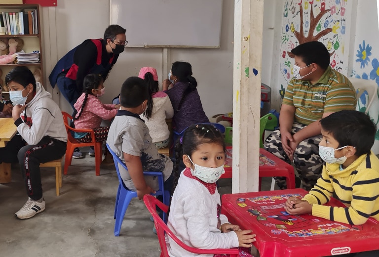 Together with Mensajeros de la Paz, we work towards the comprehensive development of children in Peru