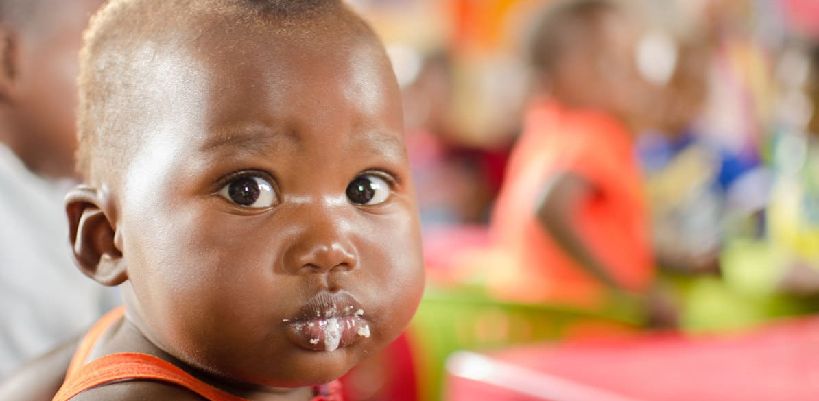 Children are monitored through an anthropometric study