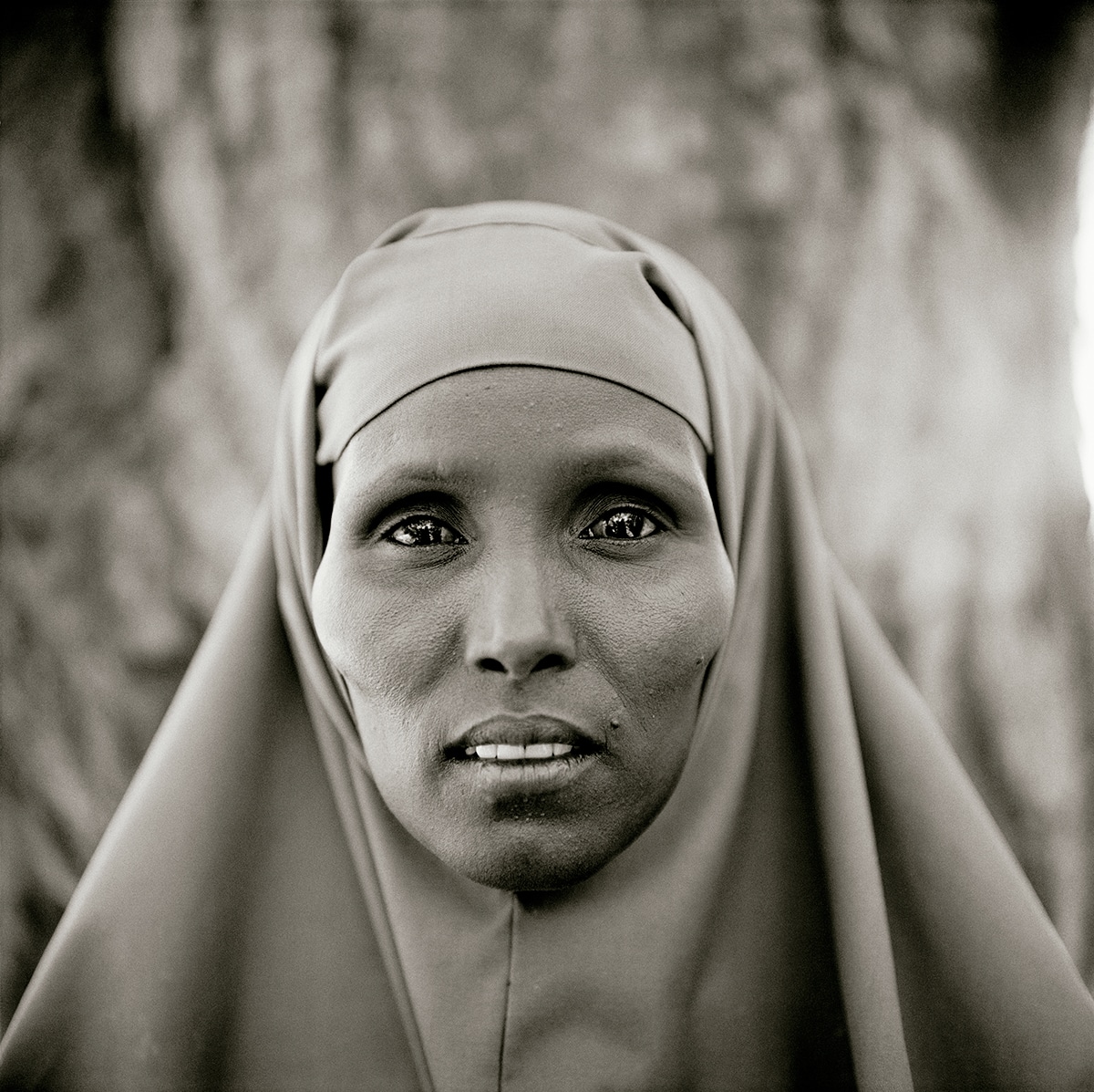 Fatuma Hales Osman, who spent a year at the Mandera feeding centre in 1993, while her son, Abdullai, recovered