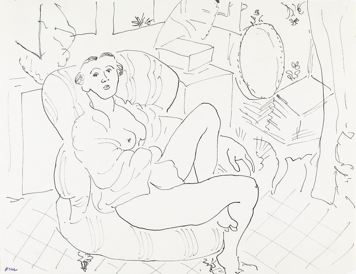 Seated Nude in Studio © Sucesión H. Matisse. VEGAP, Madrid, 2022