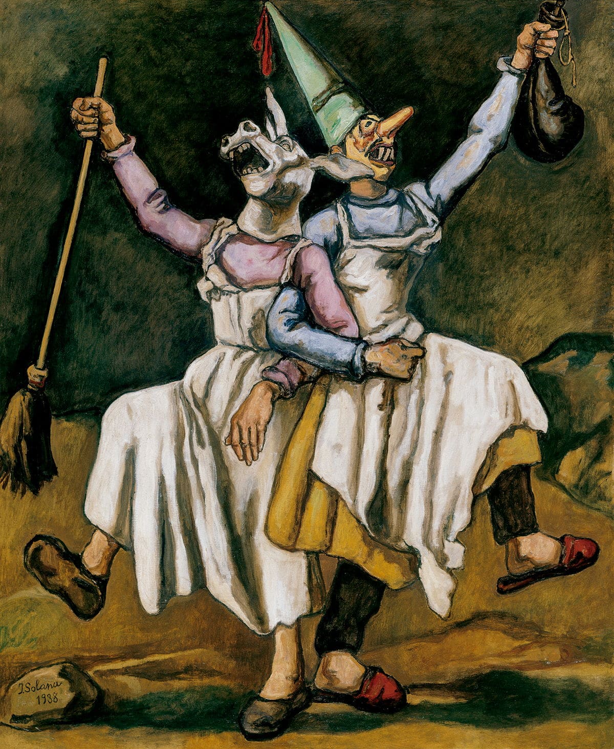 Máscaras bailando del brazo, c. 1932-1933, © Colecciones Fundación MAPFRE