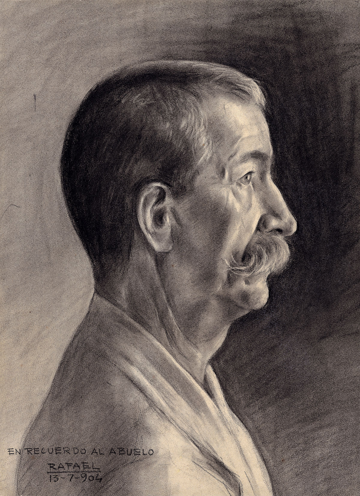 Retrato de hombre de perfil © COLECCIONES Fundación MAPFRE