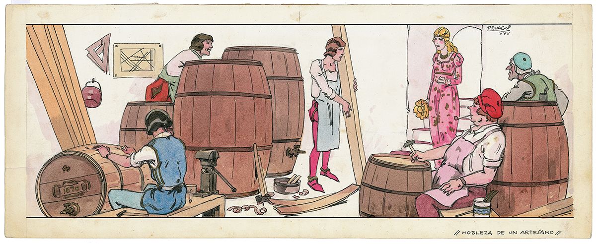 Ilustración para cuentos Editorial Saturnino Calleja © COLECCIONES Fundación MAPFRE