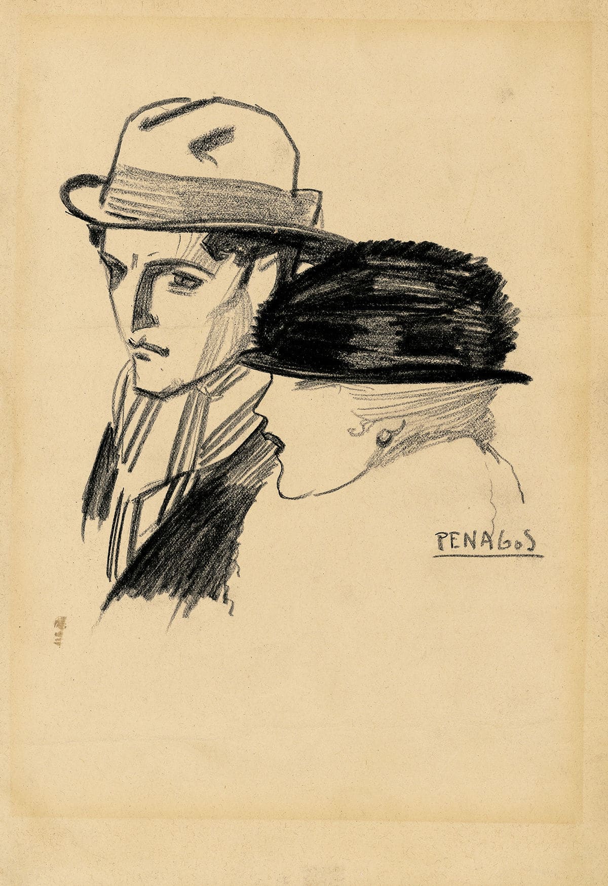 Cabezas de hombre y mujer Cabezas de hombre y mujer © COLECCIONES Fundación MAPFRE