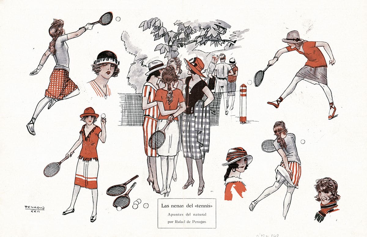 Página de "Nuevo Mundo" Nenas de tenis © COLECCIONES Fundación MAPFRE