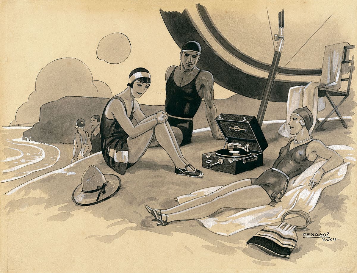 En la playa En la playa © COLECCIONES Fundación MAPFRE