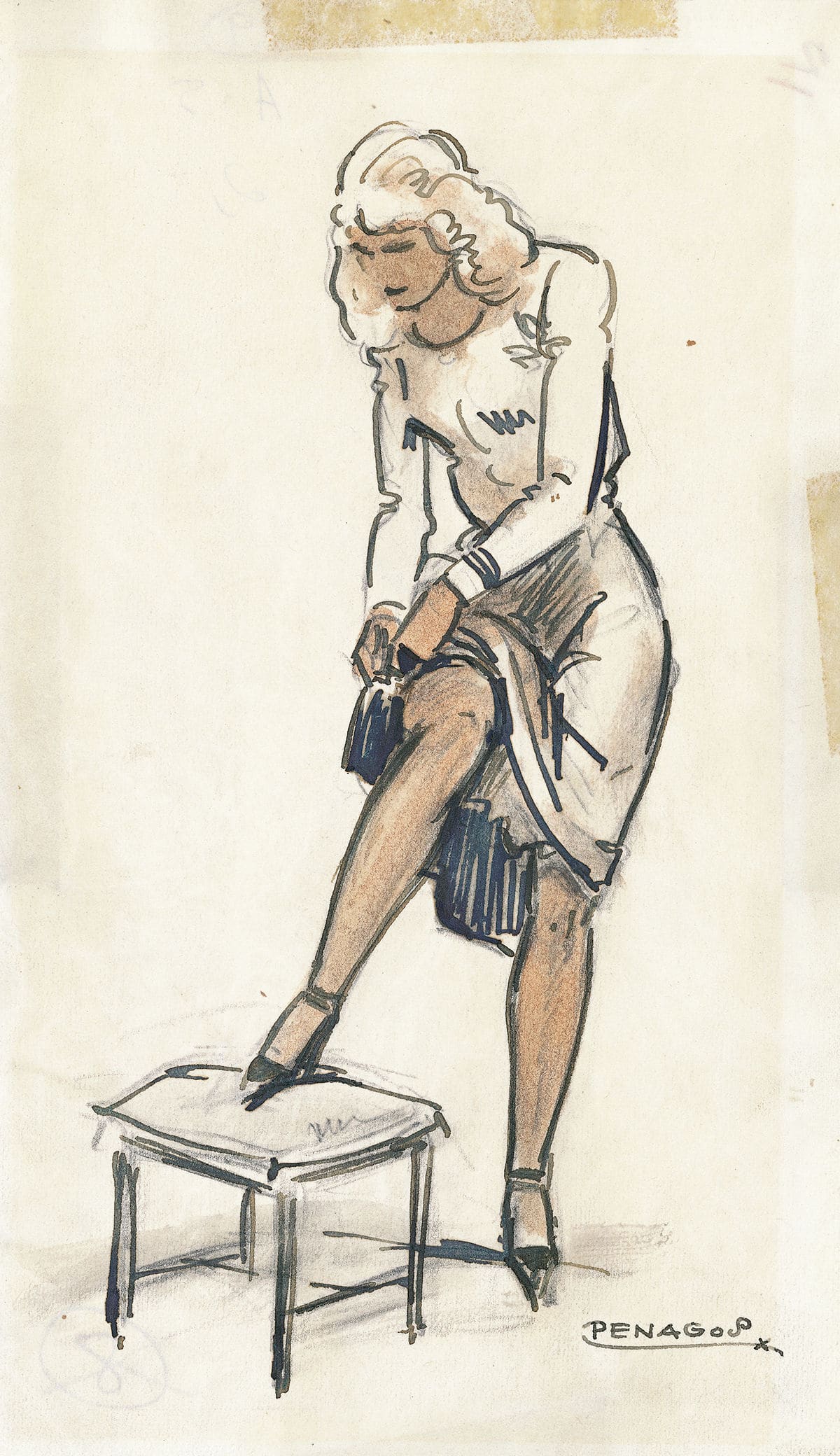 Apuntes de figuras femeninas © COLECCIONES Fundación MAPFRE