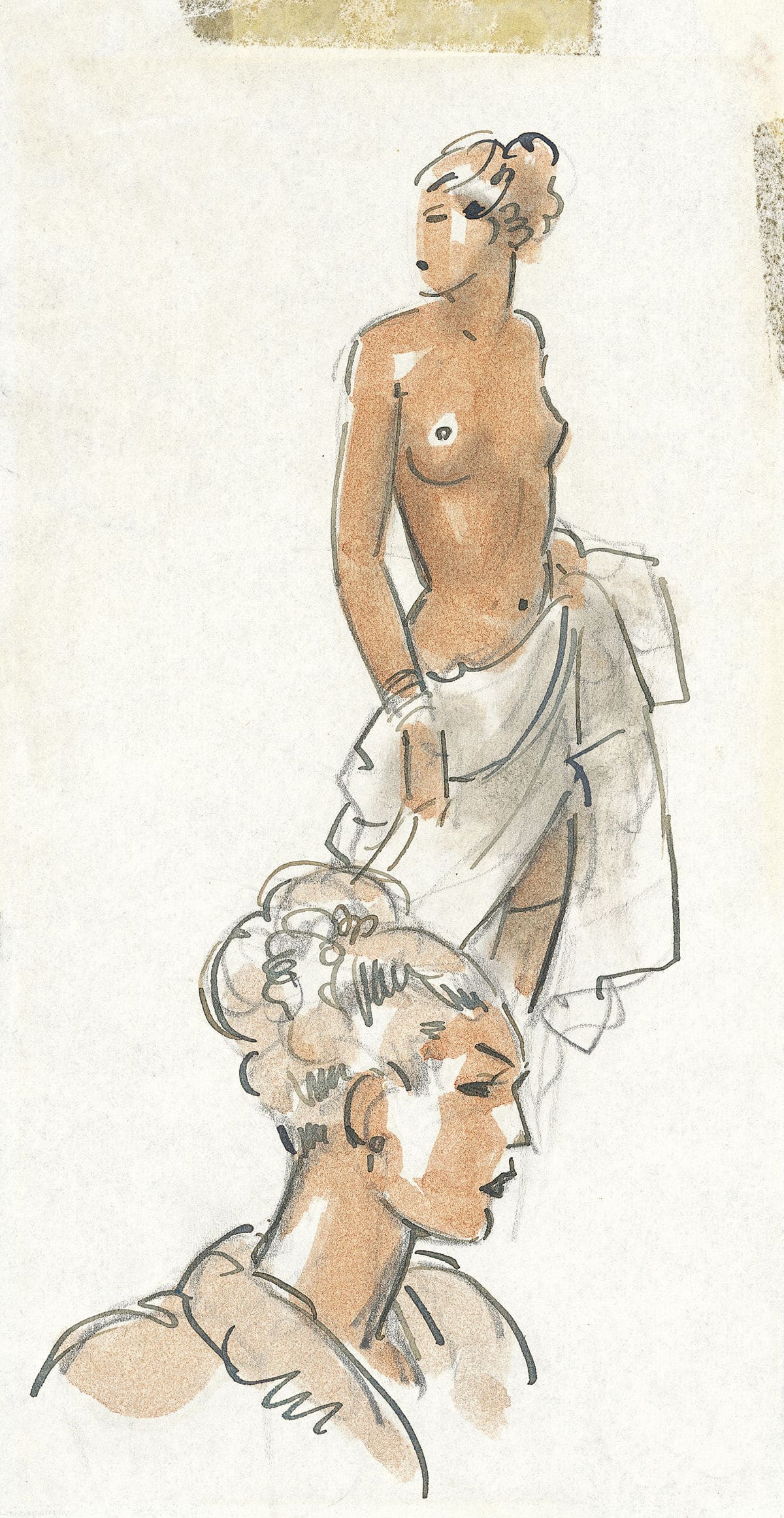 Apuntes de figuras femeninas © COLECCIONES Fundación MAPFRE