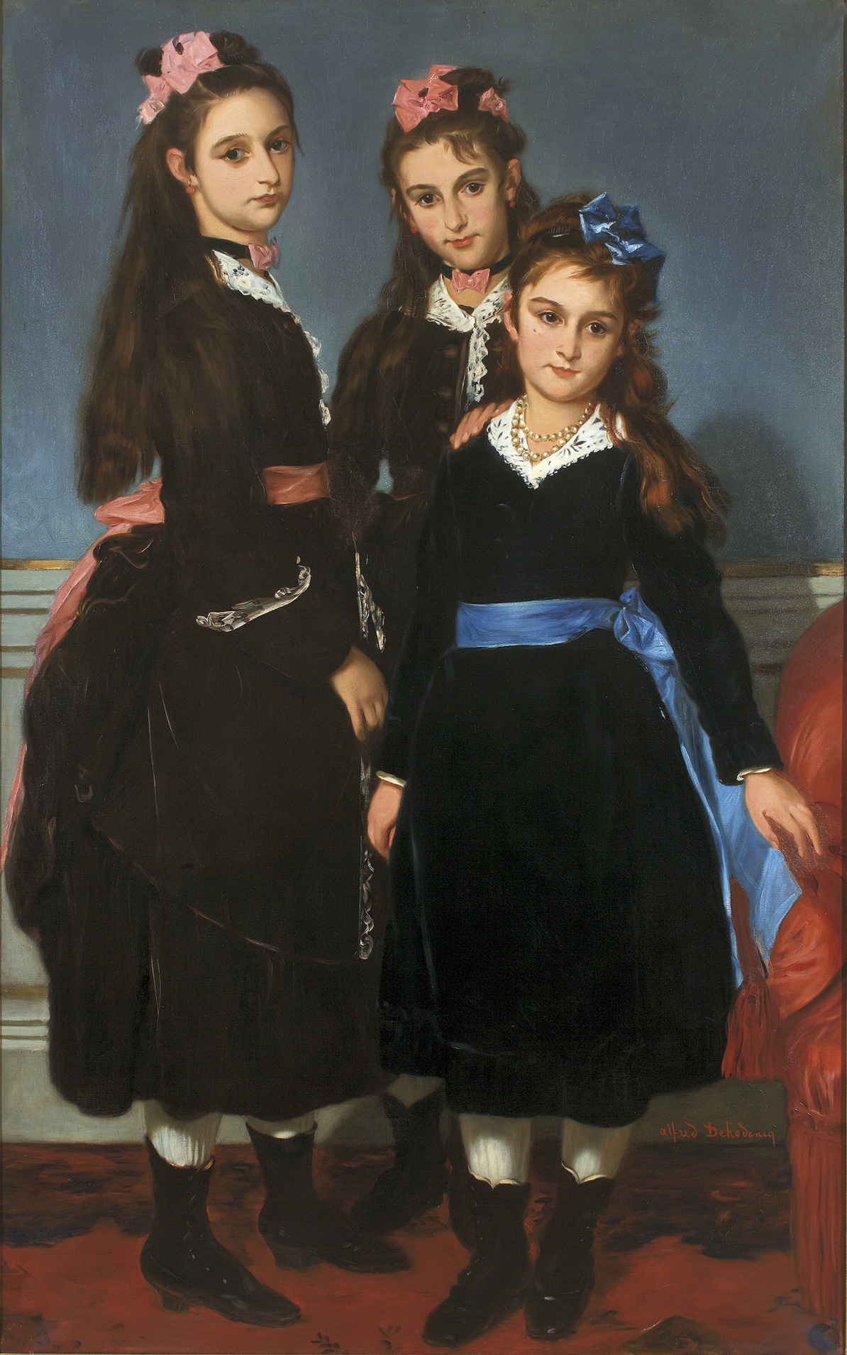 Las hijas del duque de Montpensier, ca. 1861.