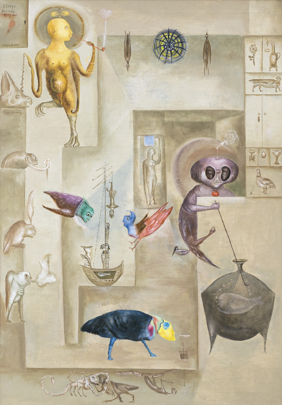 Leonora Carrington Sanctuary of Furies (Santuario de Furias), 1974