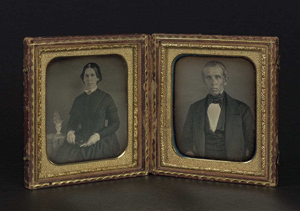 Retratos de una mujer y de un hombre, ca.1840-1860
