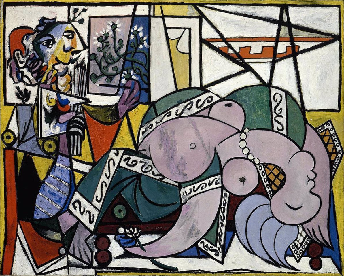 Picasso. In his studio