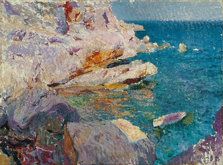 Rocas de Jávea y el bote blanco, 1905