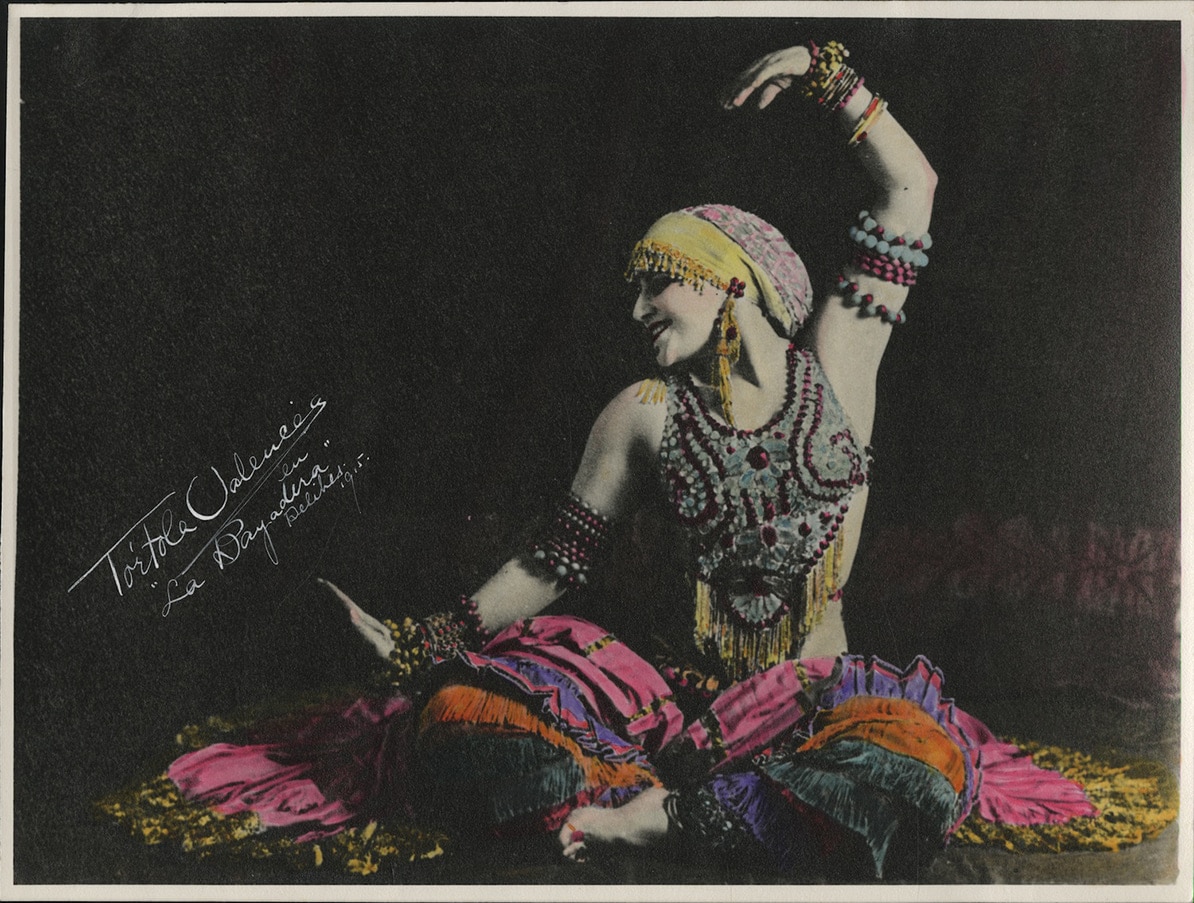 Tórtola Valencia. Danza «La bayadera», 1914