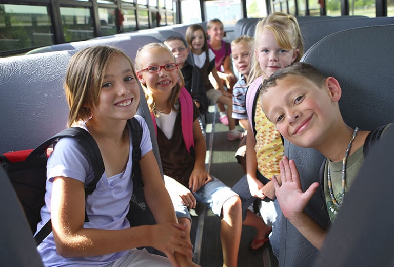 Are buses designed with children in mind?