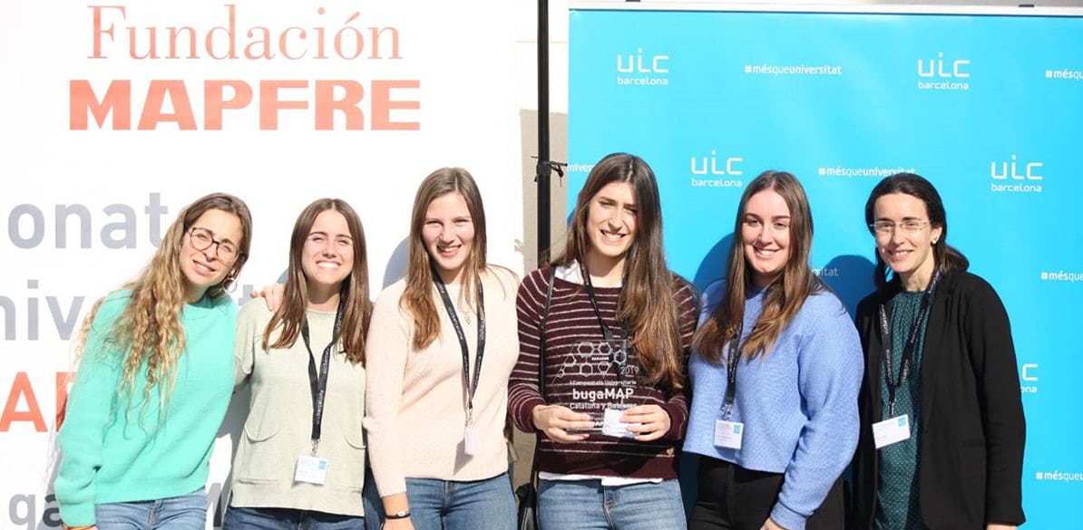 A team comprised of five students from the UIC Barcelona are the winners of the bugaMAP championship