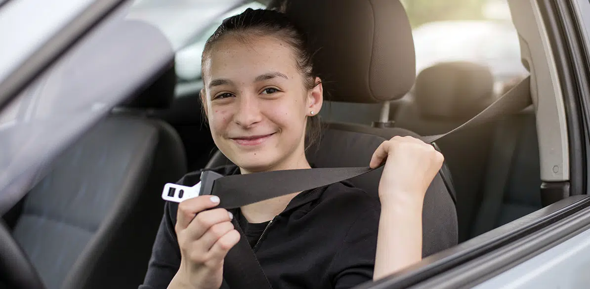 When should you make the definitive step to using a seat belt?