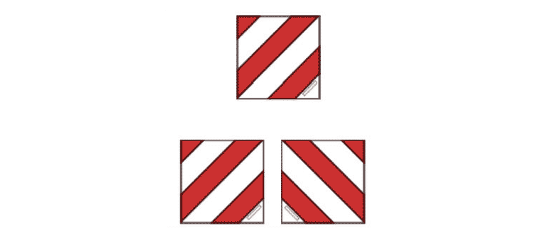 Distintivo V-20 Señalización de la carga V-20