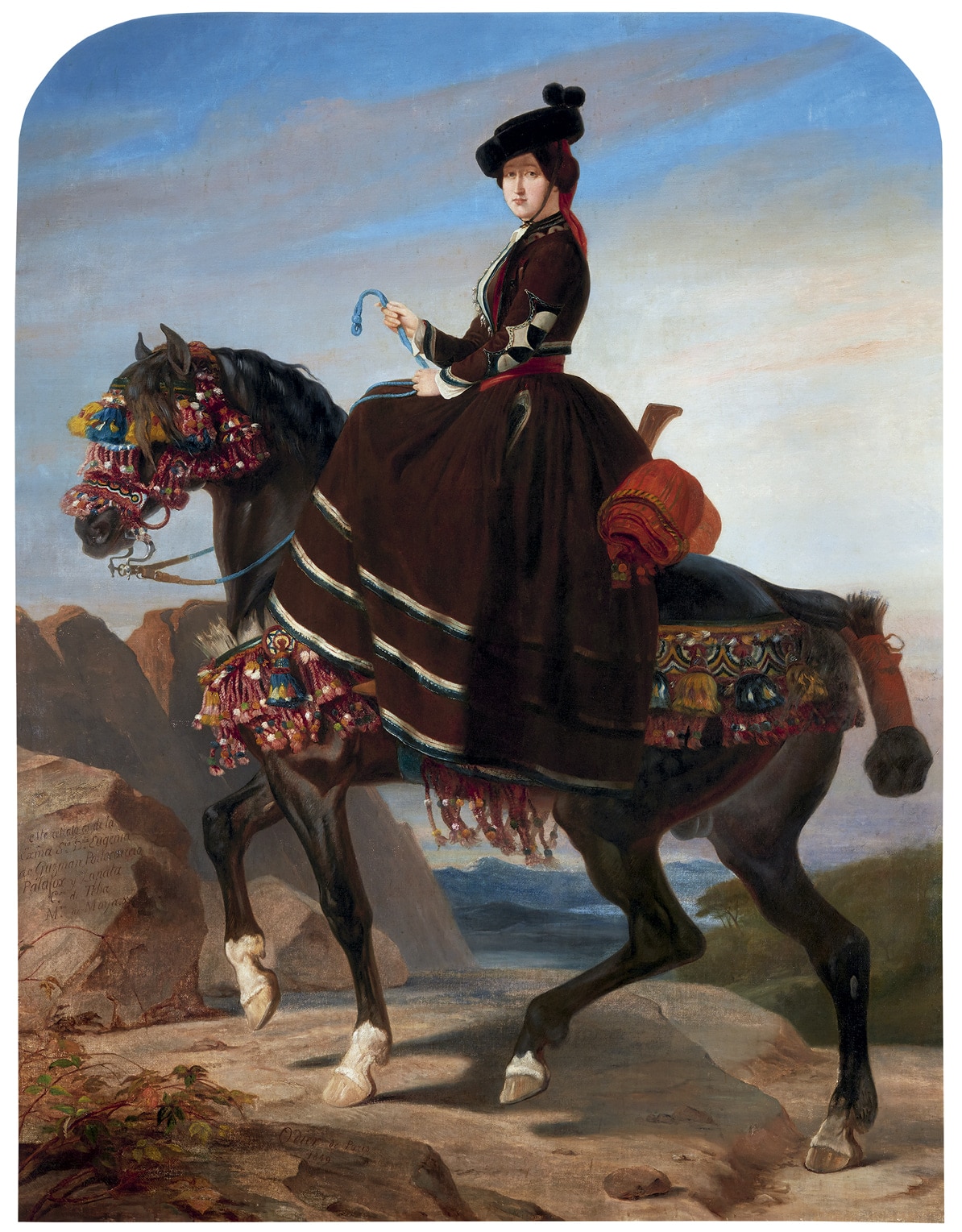 Eugenia de Montijo a caballo, 1849