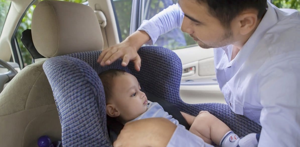 The most common injuries in children up to two years of age in traffic accidents are neck injuries