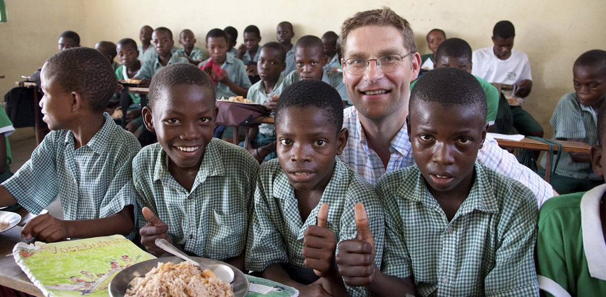 La organización Mary's Meals llega hasta las zonas más necesitadas del mundo