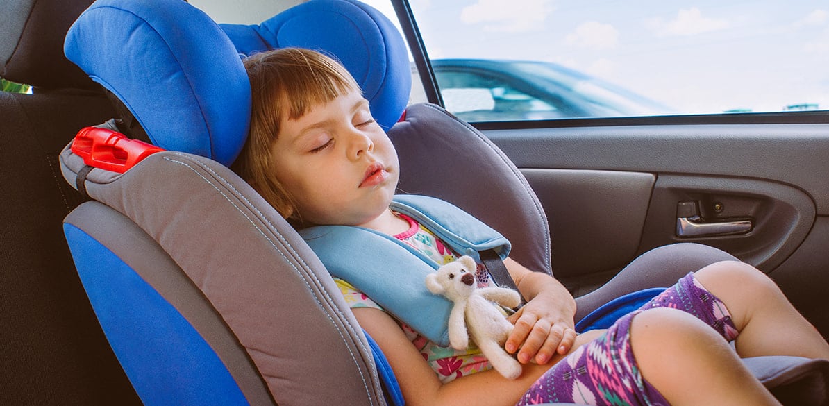 You need to take certain precautions if you suspect your child may fall asleep on the trip