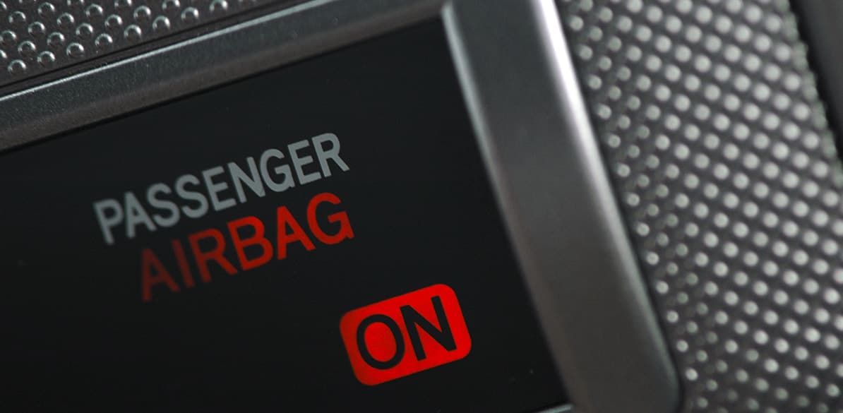 The airbag is an inflatable bag of air designed to cushion the forces of impact on the head and chest in the event of an accident