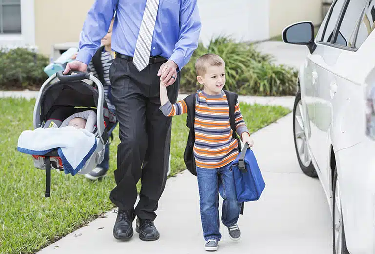 Using a baby carrier for the first time