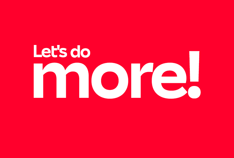 Let’s do more