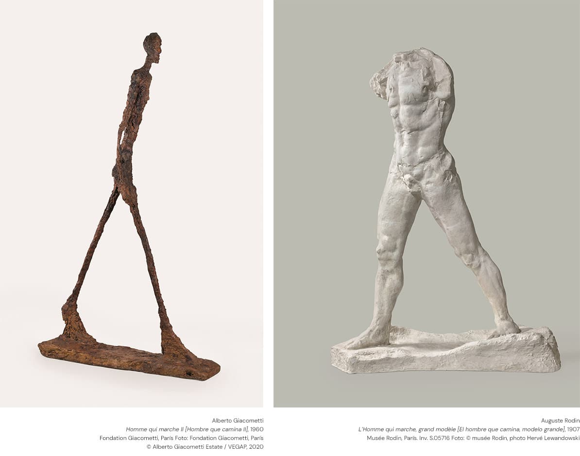 Imagine who might be the protagonists of these two sculptures with the same name