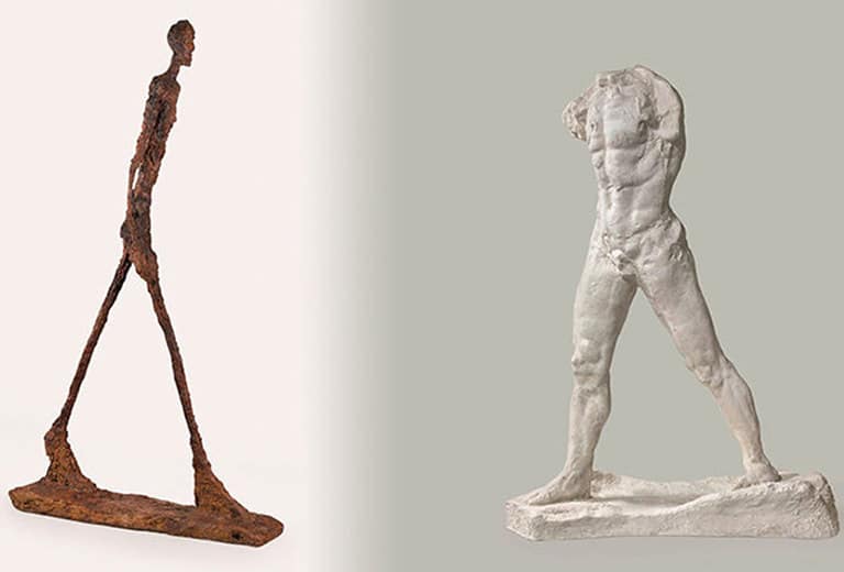 Imagine who might be the protagonists of these two sculptures with the same name