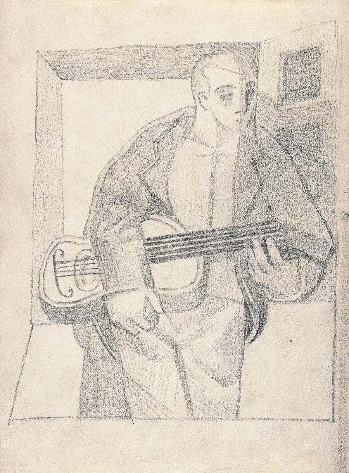 A guitar and a window The inner world of a painter