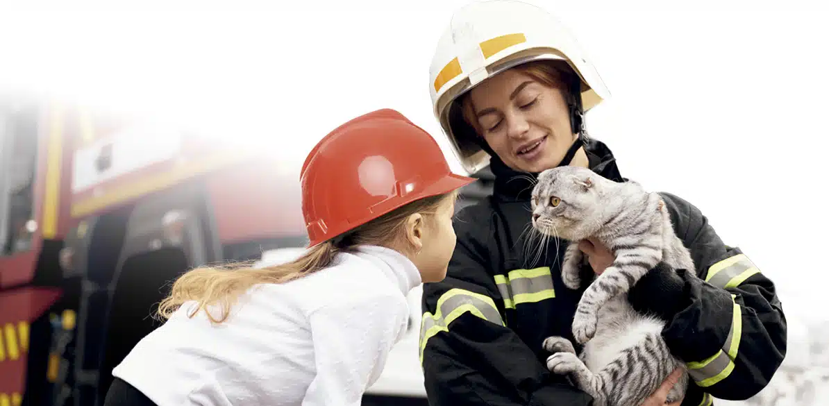Fire Prevention We show people how to protect themselves