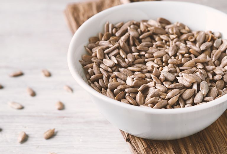 Some seeds, such as flax seeds or pumpkin seeds, are rich in omega-3 and antioxidant vitamins