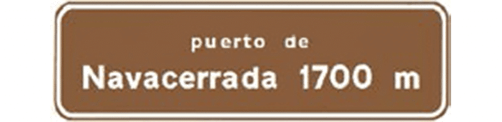 Situación de punto característico de la vía