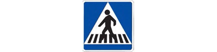 Situación de un paso para peatones