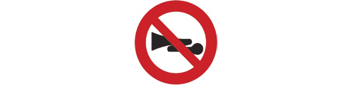 Advertencias acústicas prohibidas