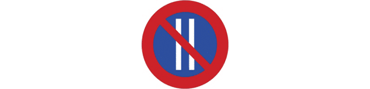 Estacionamiento prohibido los días pares