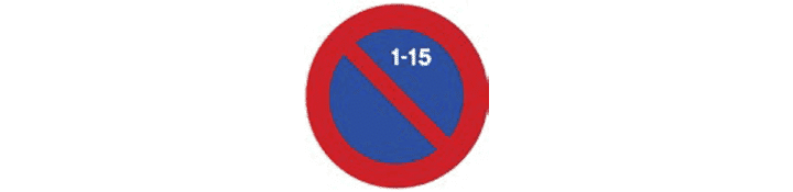 Estacionamiento prohibido la primera quincena