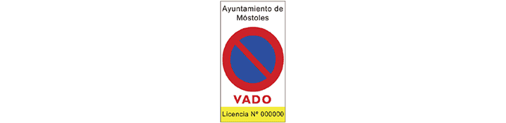 Estacionamiento prohibido en vado