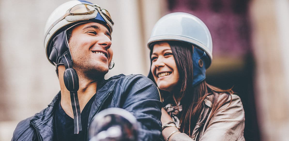 Riding a motorcycle or a scooter in the city has some undeniable benefits