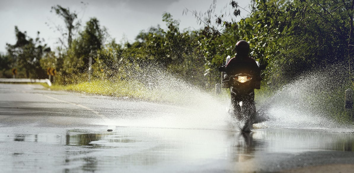 You have to take motorcyclist equipment into account to be perfectly protected