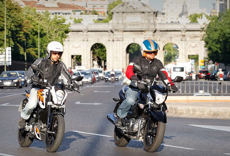 Motorcycles in Madrid are in a Situation of Anti-pollution Alert