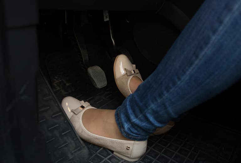 Footwear and safe driving