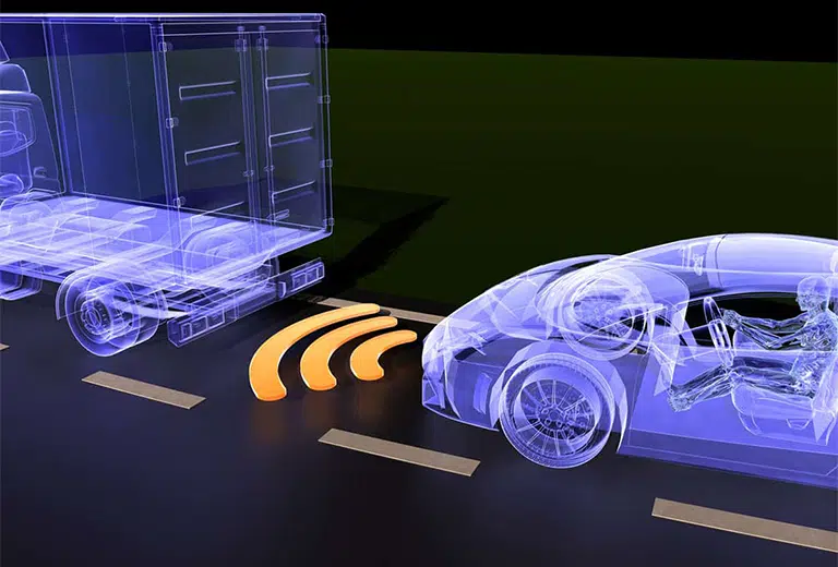 Autonomous emergency braking on the road