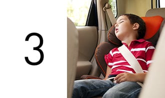 3.	Do not use child seats that are very old or that have been exposed to the sun for a long time.