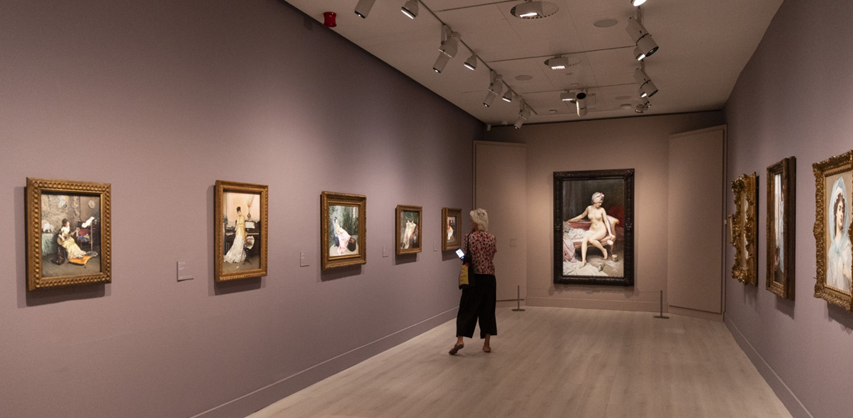 Interior de la sala de exposiciones de Fundación MAPFRE