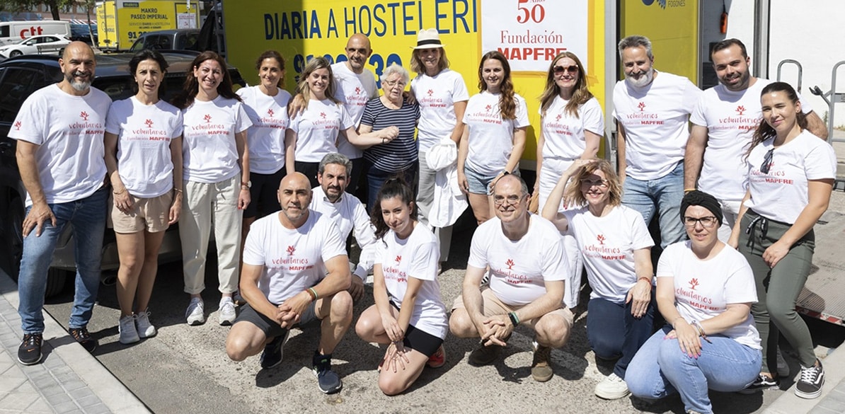 Voluntarios de la Asociación Pato Amarillo